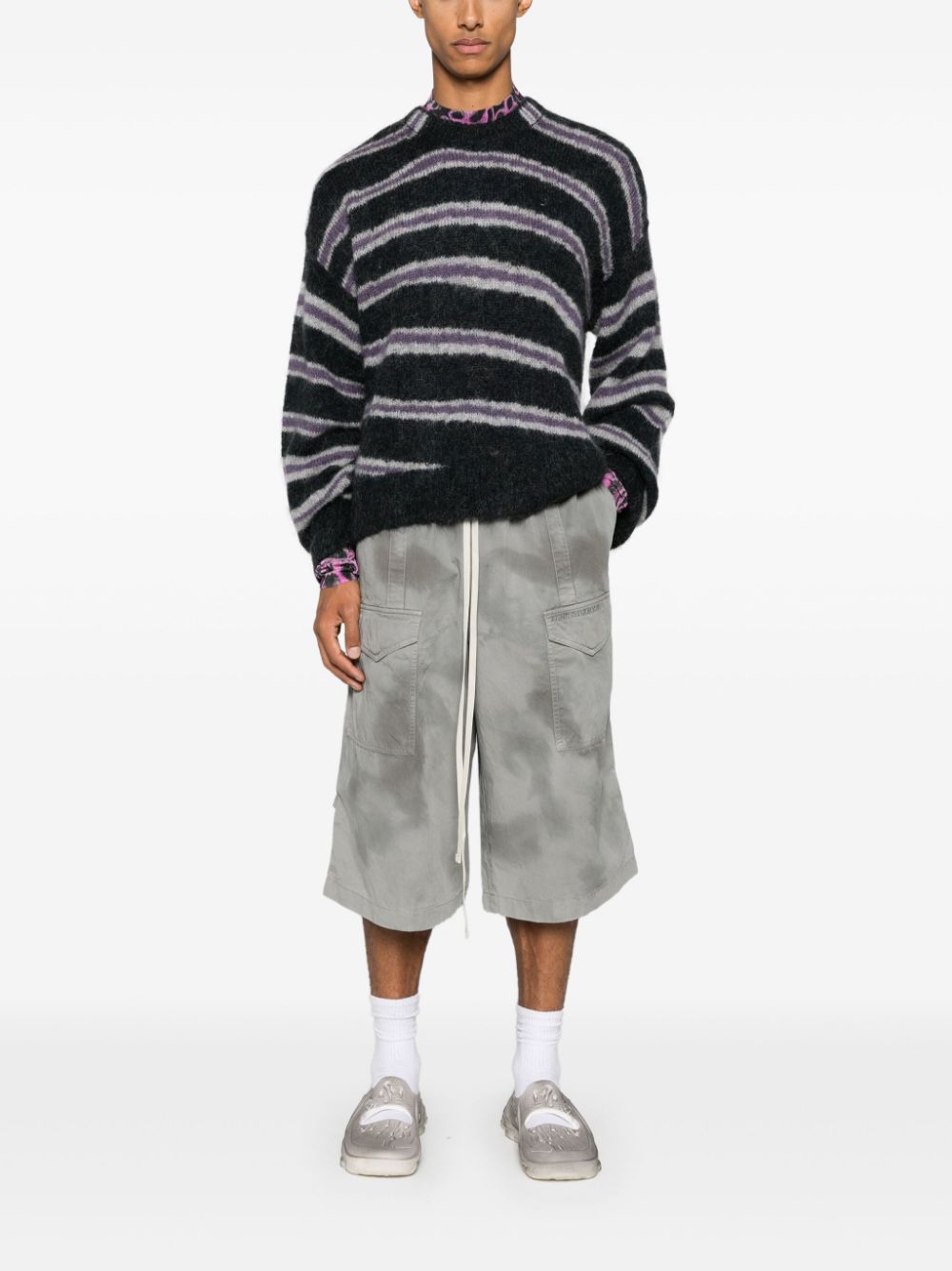 ACNE STUDIOS-STRIPED SWEATER-