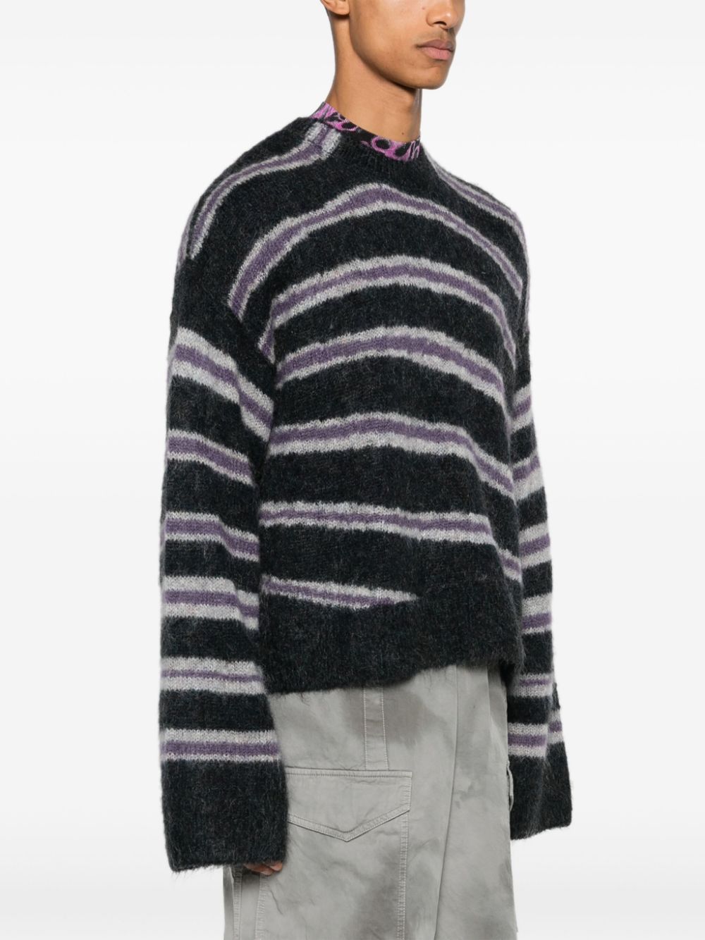 ACNE STUDIOS-STRIPED SWEATER-