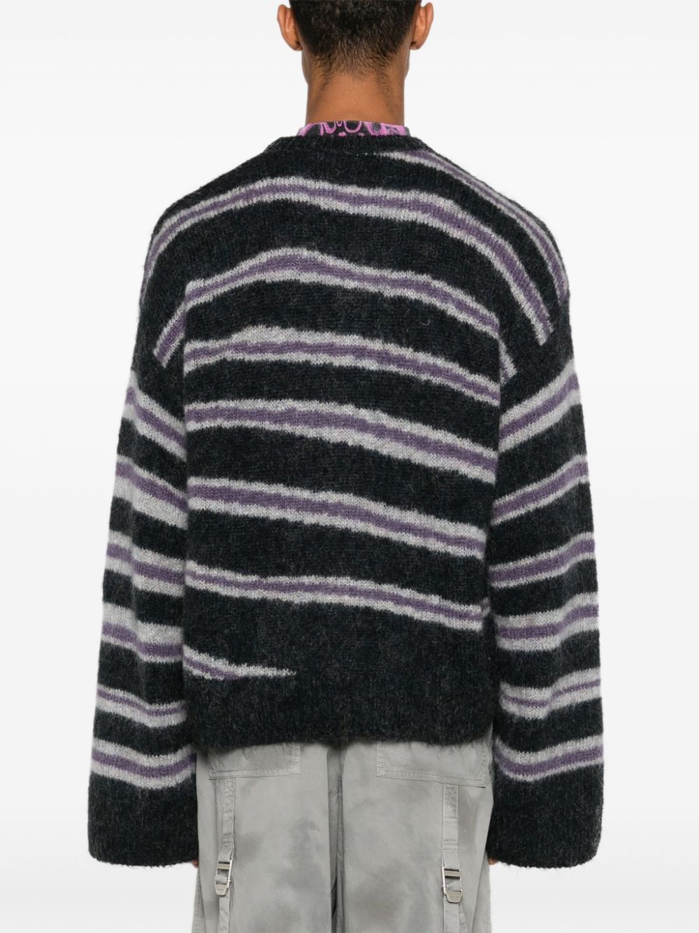 ACNE STUDIOS-STRIPED SWEATER-