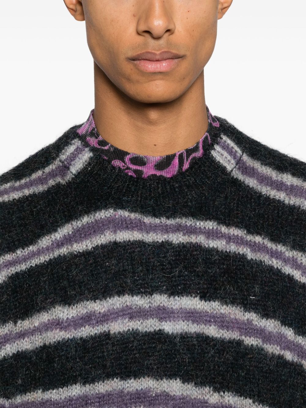 ACNE STUDIOS-STRIPED SWEATER-