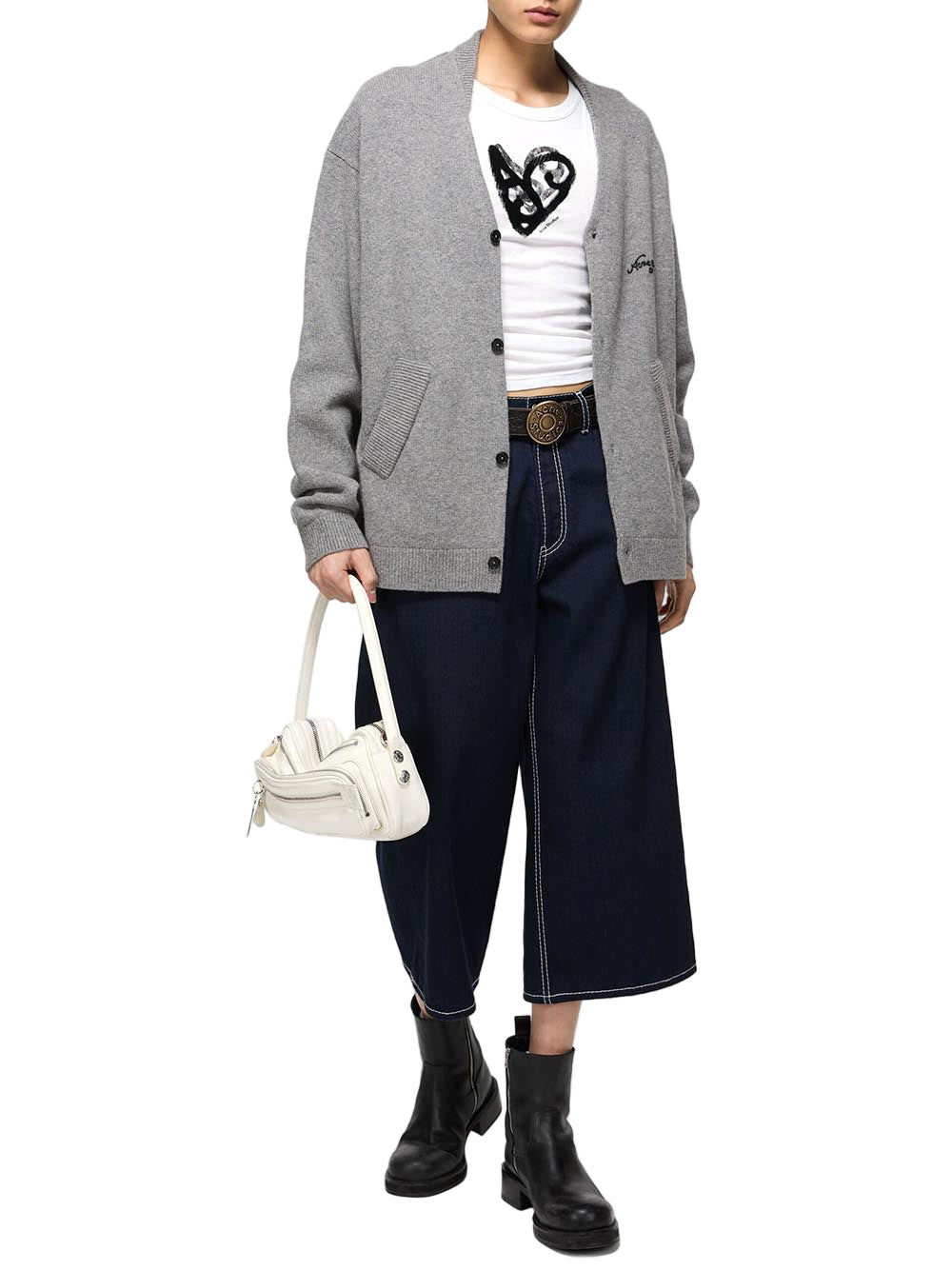 ACNE STUDIOS-Wool V-Neck Cardigan-