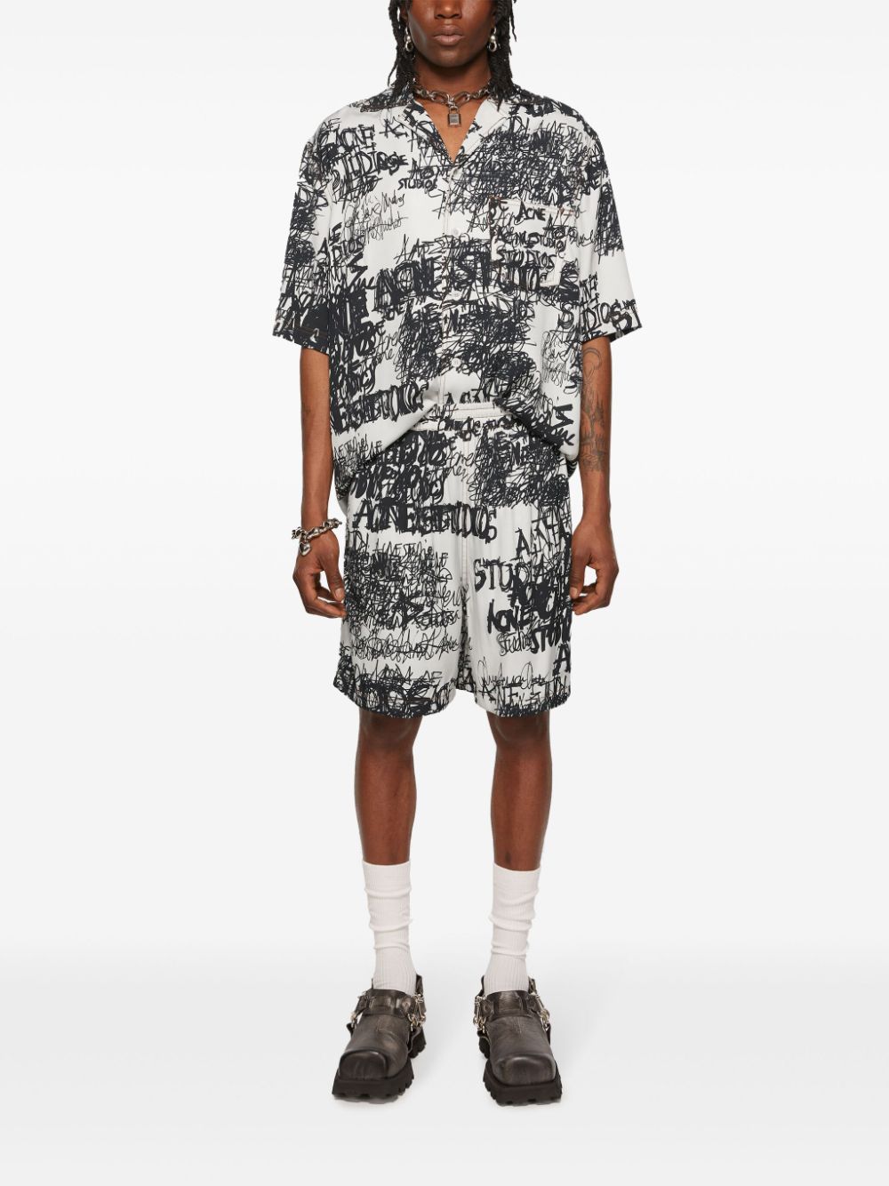 ACNE STUDIOS-WOVEN SHORTS-