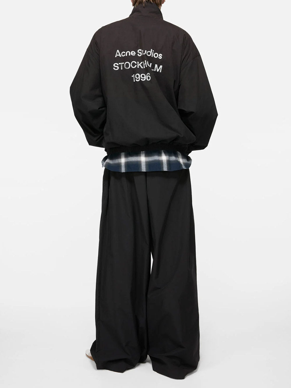 ACNE STUDIOS-Zip-up jacket with logo-B90863 900 – Dope