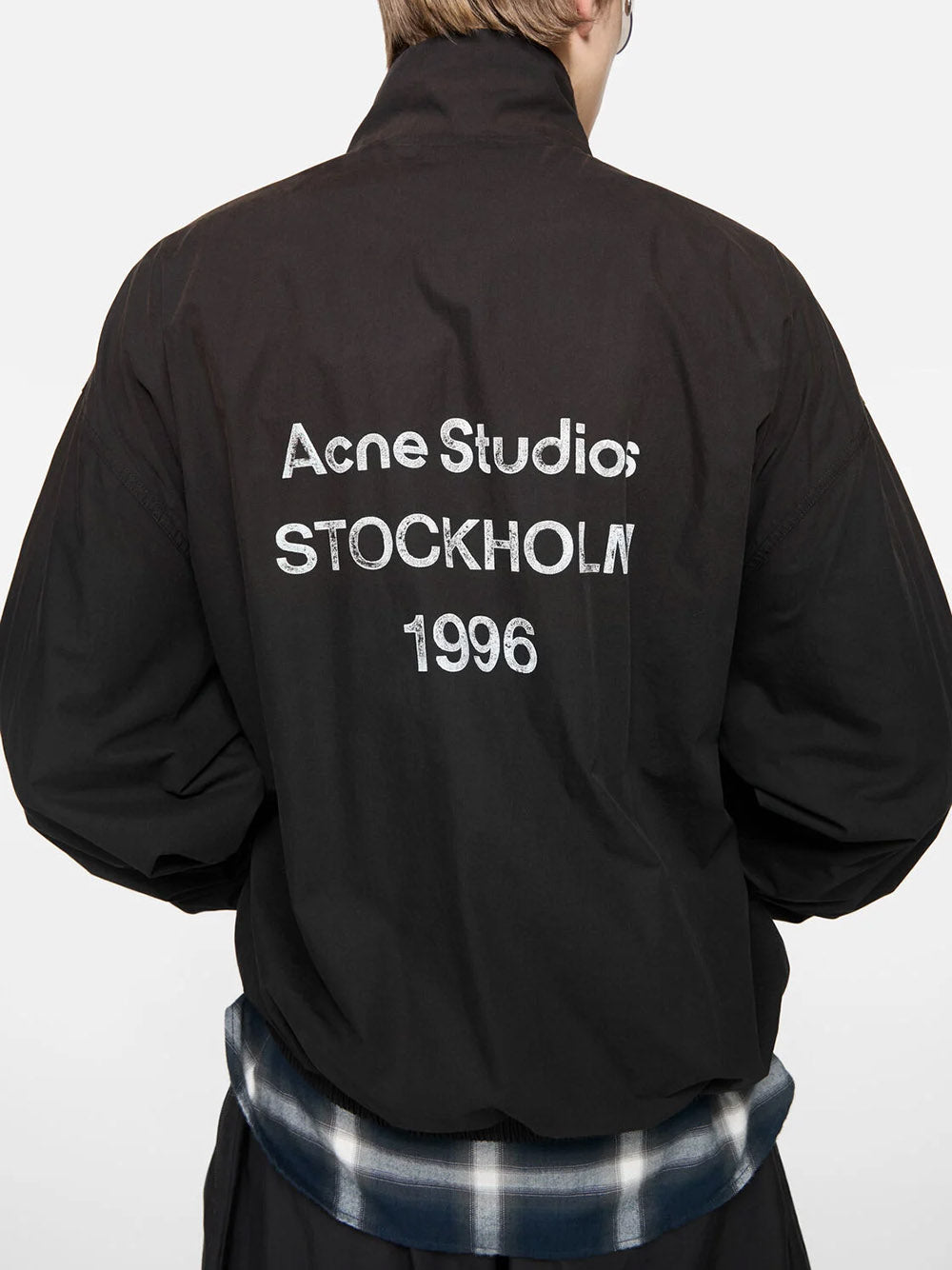 ACNE STUDIOS-Zip-up jacket with logo-B90863 900 – Dope