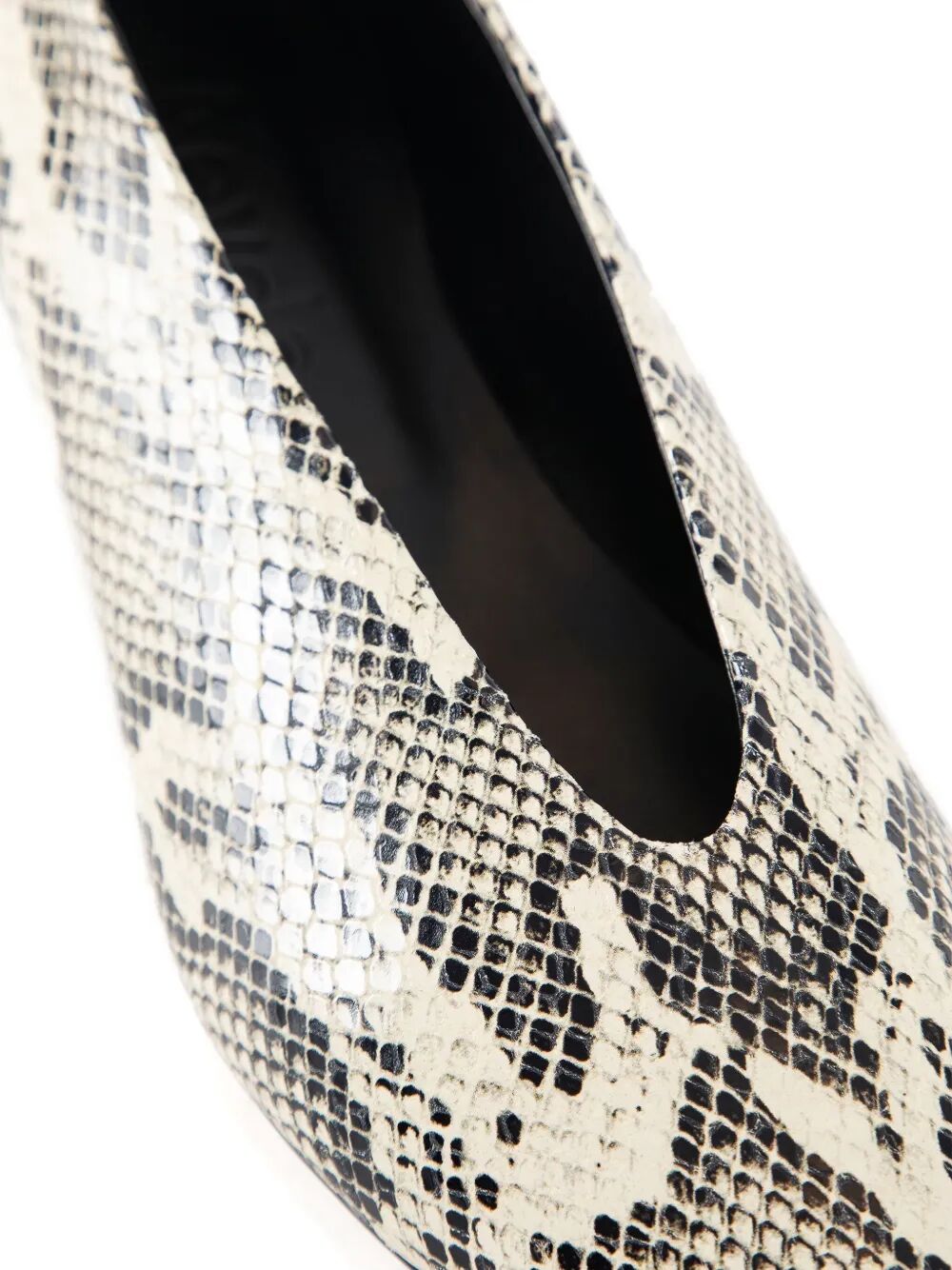AEYDE-CLARA SNAKE PRINT CALF LEATHER CREAMY-