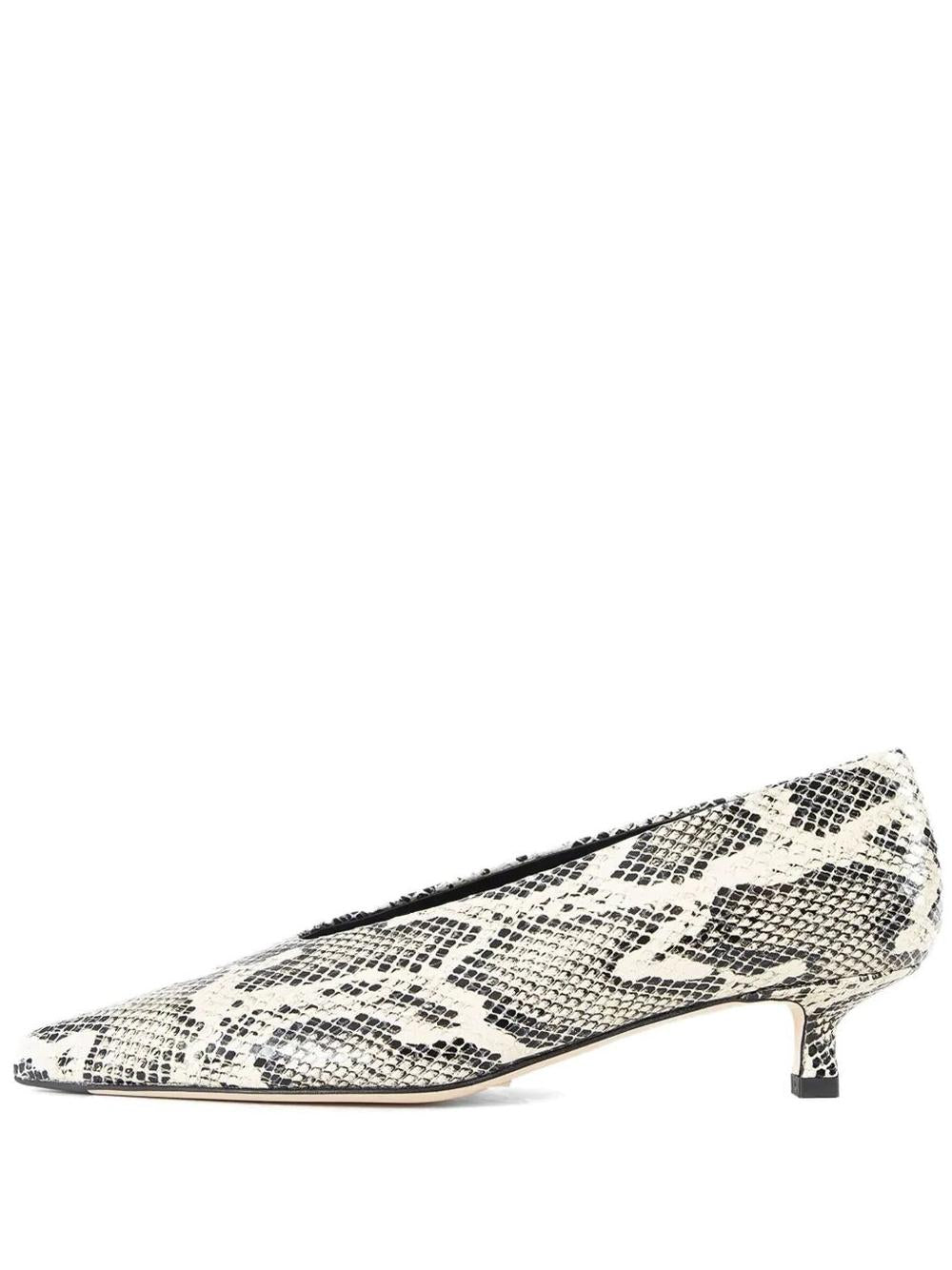 AEYDE-CLARA SNAKE PRINT CALF LEATHER CREAMY-