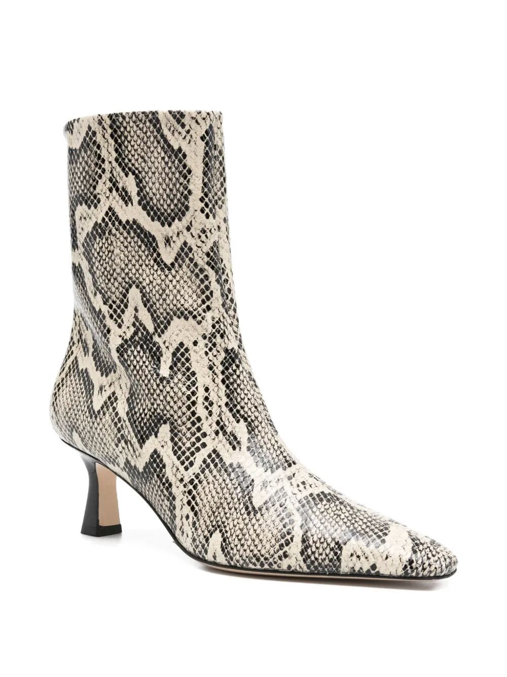 AEYDE-ELINA SNAKE PRINT CALF LEATHER CREAMY-
