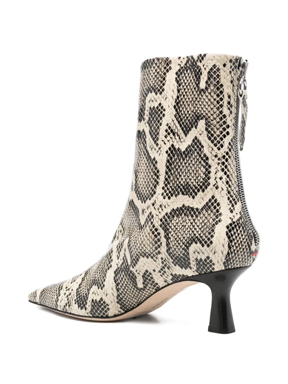 AEYDE-ELINA SNAKE PRINT CALF LEATHER CREAMY-