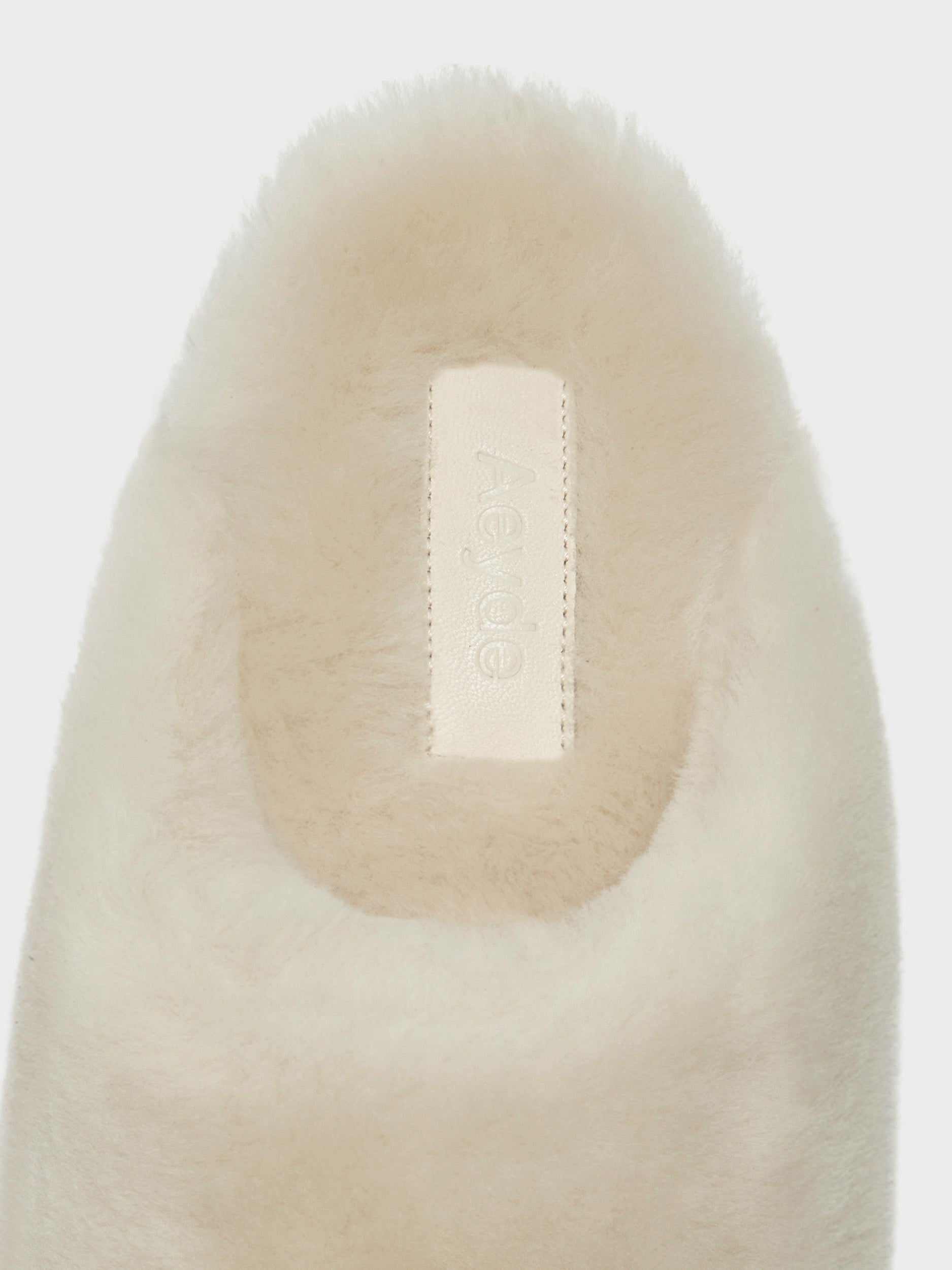 AEYDE-REGA SHEARLING CREAMY-