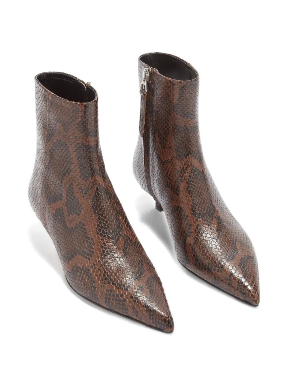 AEYDE-SOFIE SNAKE PRINT CALF LEATHER MOKA-