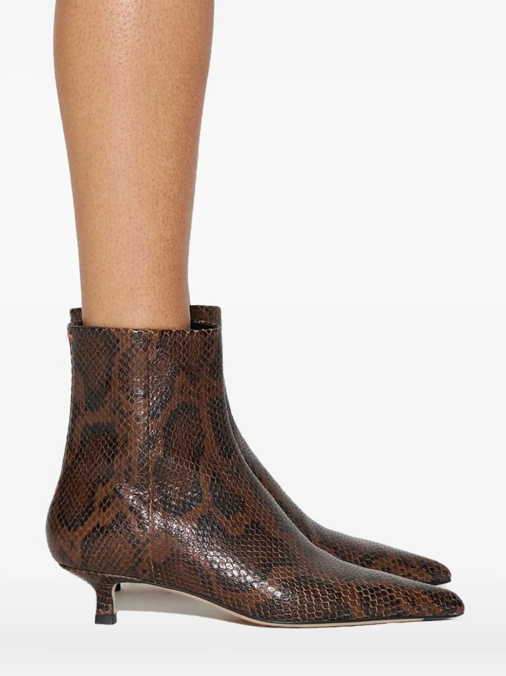 AEYDE-SOFIE SNAKE PRINT CALF LEATHER MOKA-