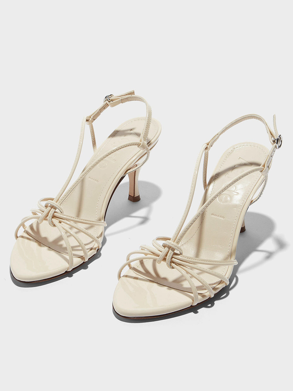 AEYDE-SOLANGE PATENT CALF LEATHER CREAMY-