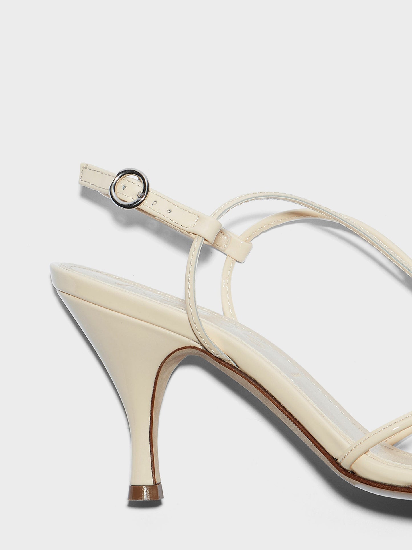 AEYDE-SOLANGE PATENT CALF LEATHER CREAMY-