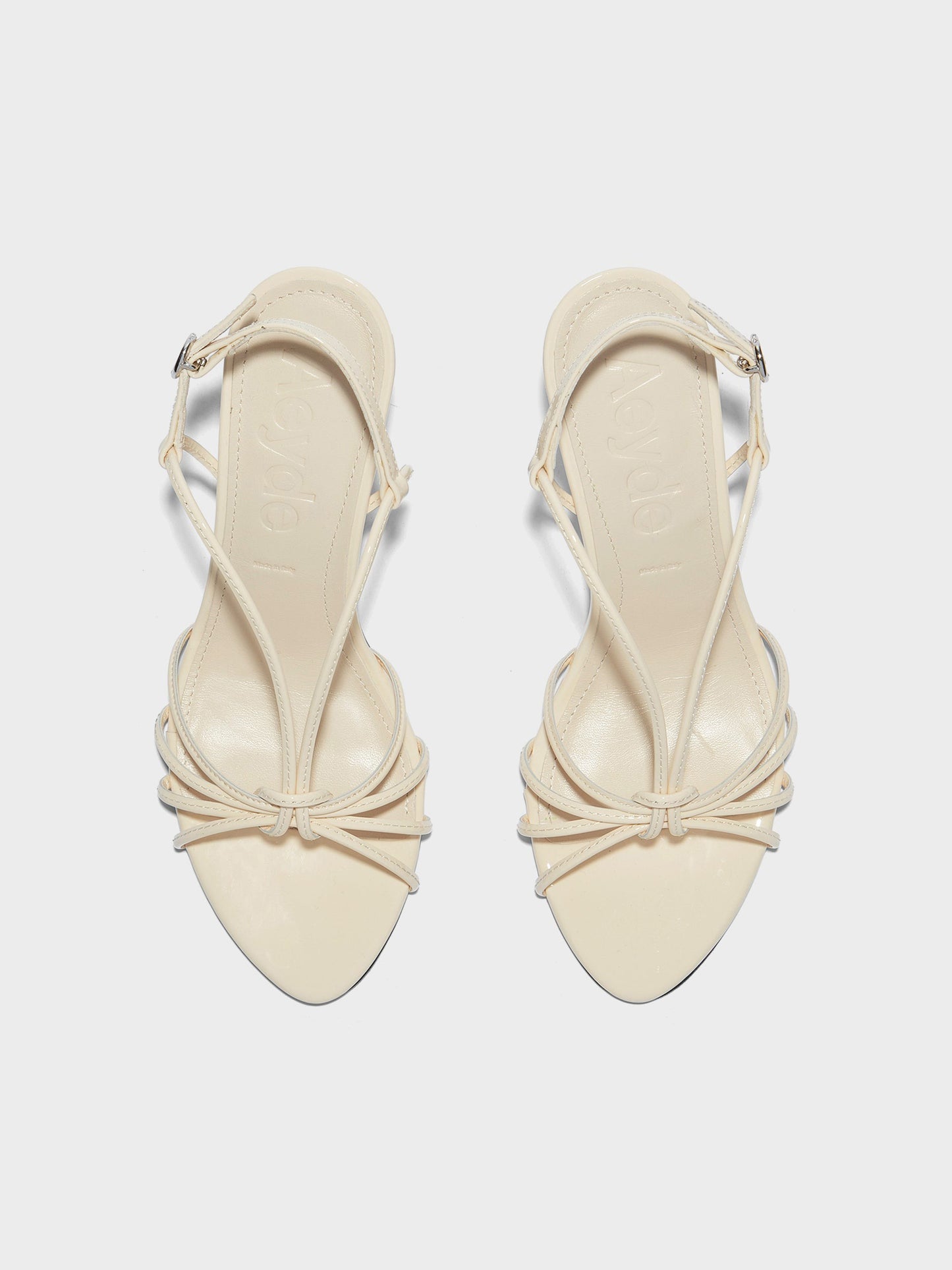 AEYDE-SOLANGE PATENT CALF LEATHER CREAMY-