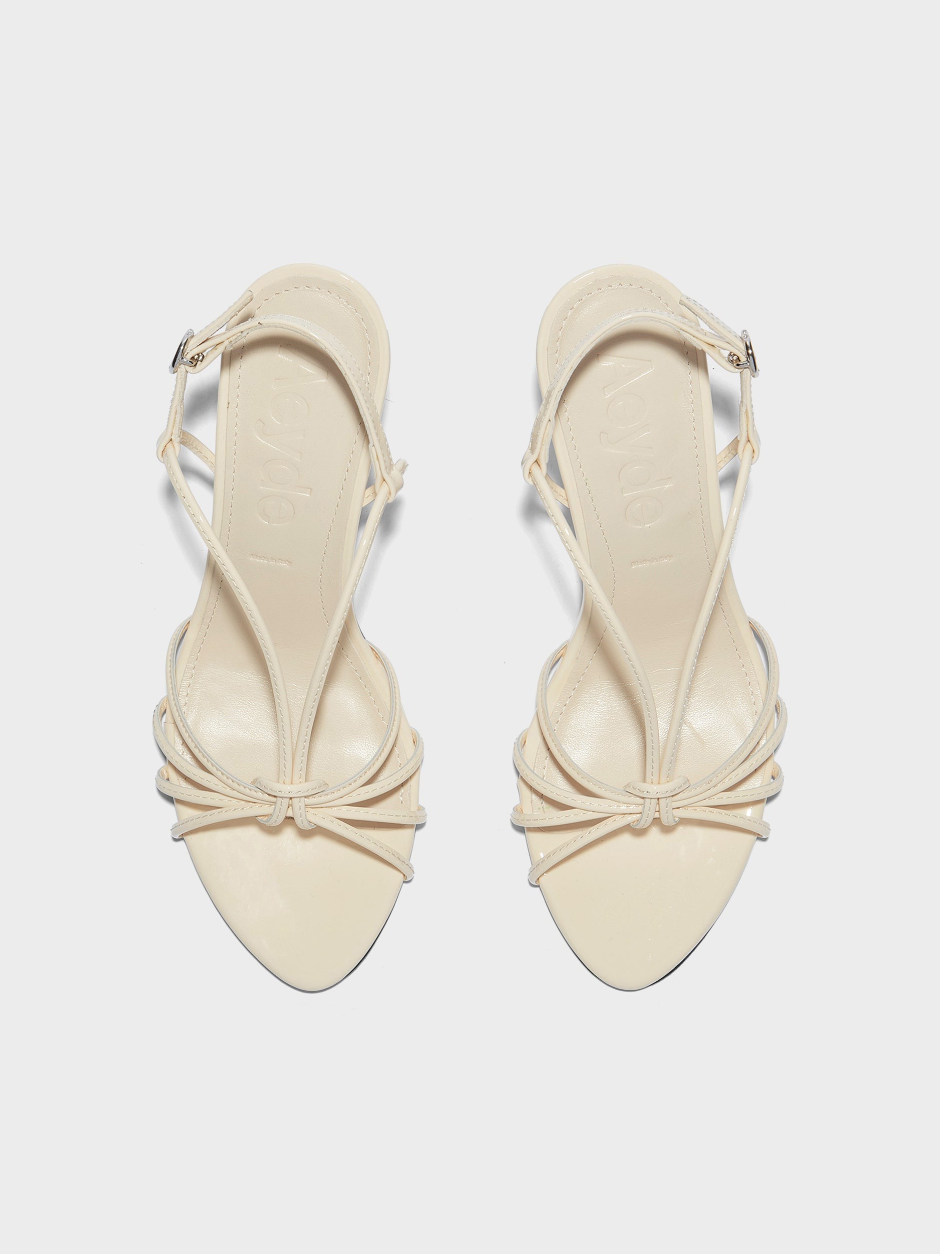 AEYDE-SOLANGE PATENT CALF LEATHER CREAMY-