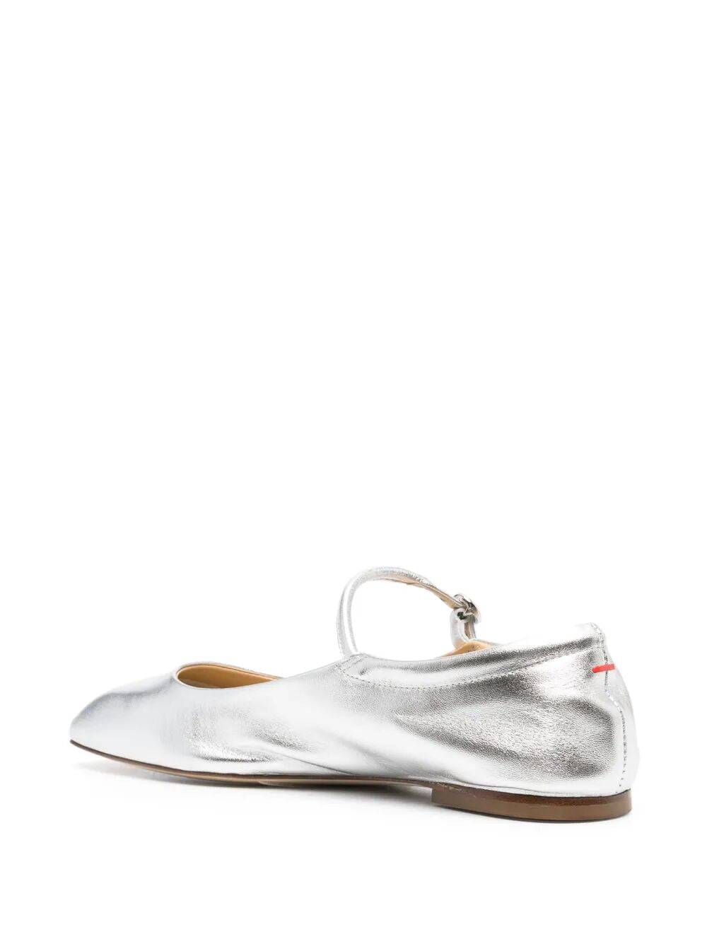 AEYDE-UMA LAMINATED NAPPA LEATHER SILVER-