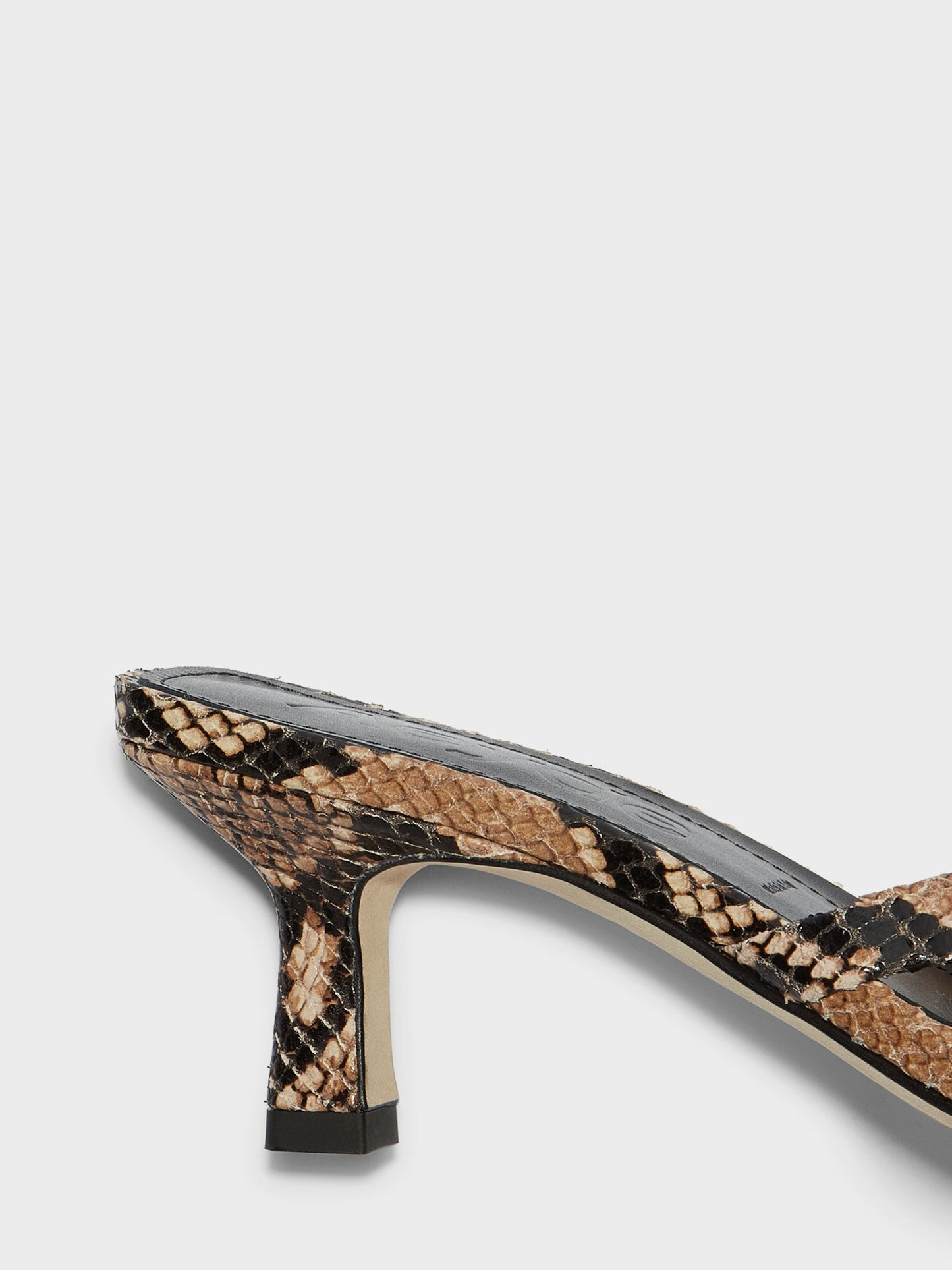 AEYDE-WILMA SNAKE PRINT CALF LEATHER HAZELNUT-