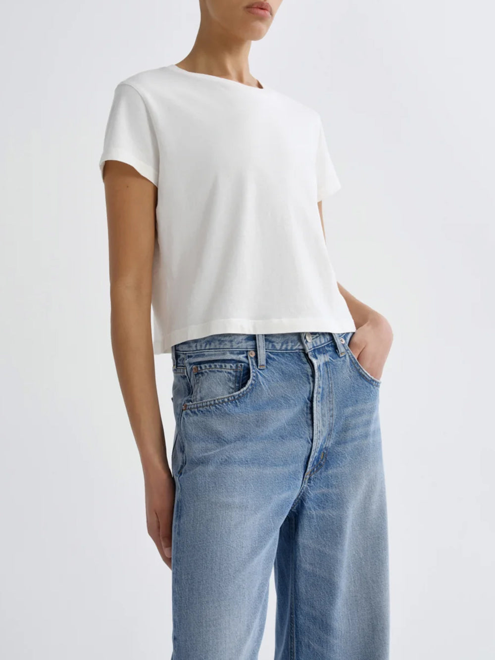 AGOLDE-adine shrunken tee (international)-