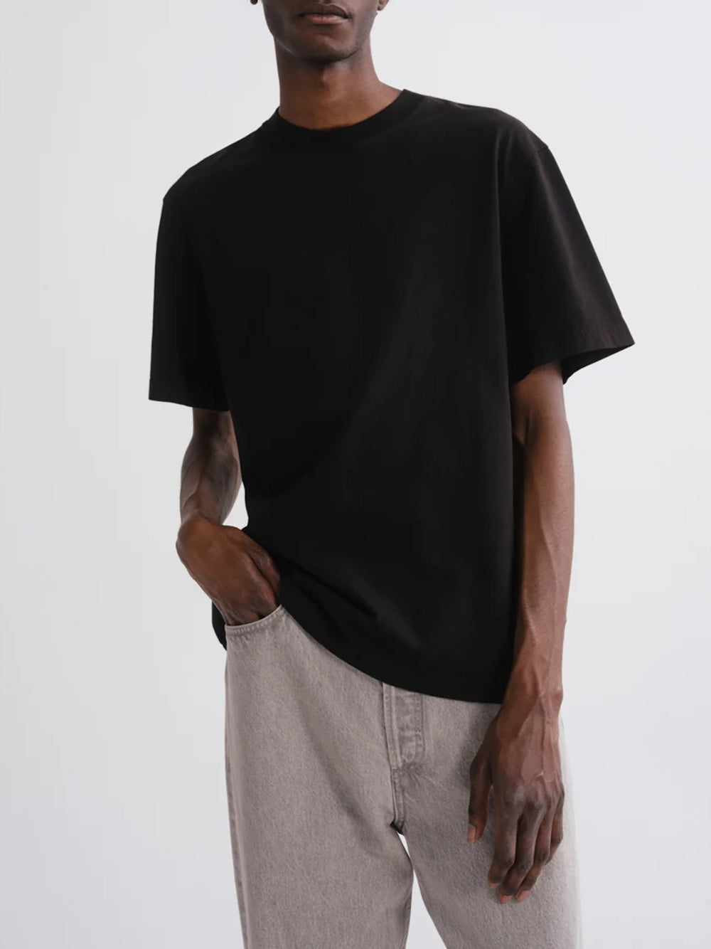 AGOLDE-asha mock neck tee-