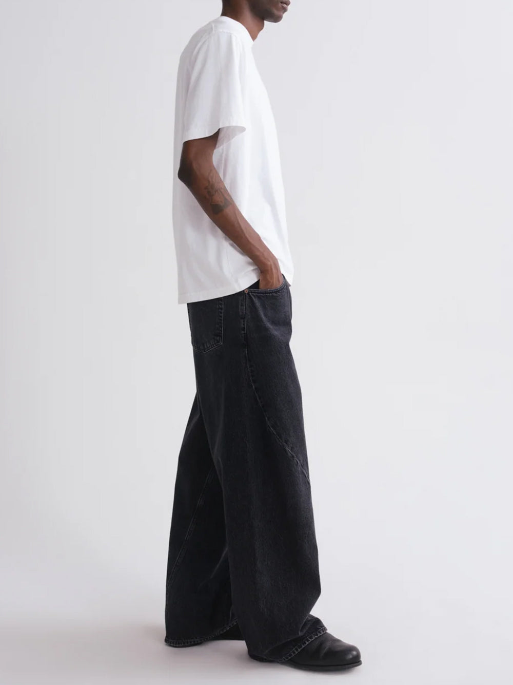 AGOLDE-asha mock neck tee-