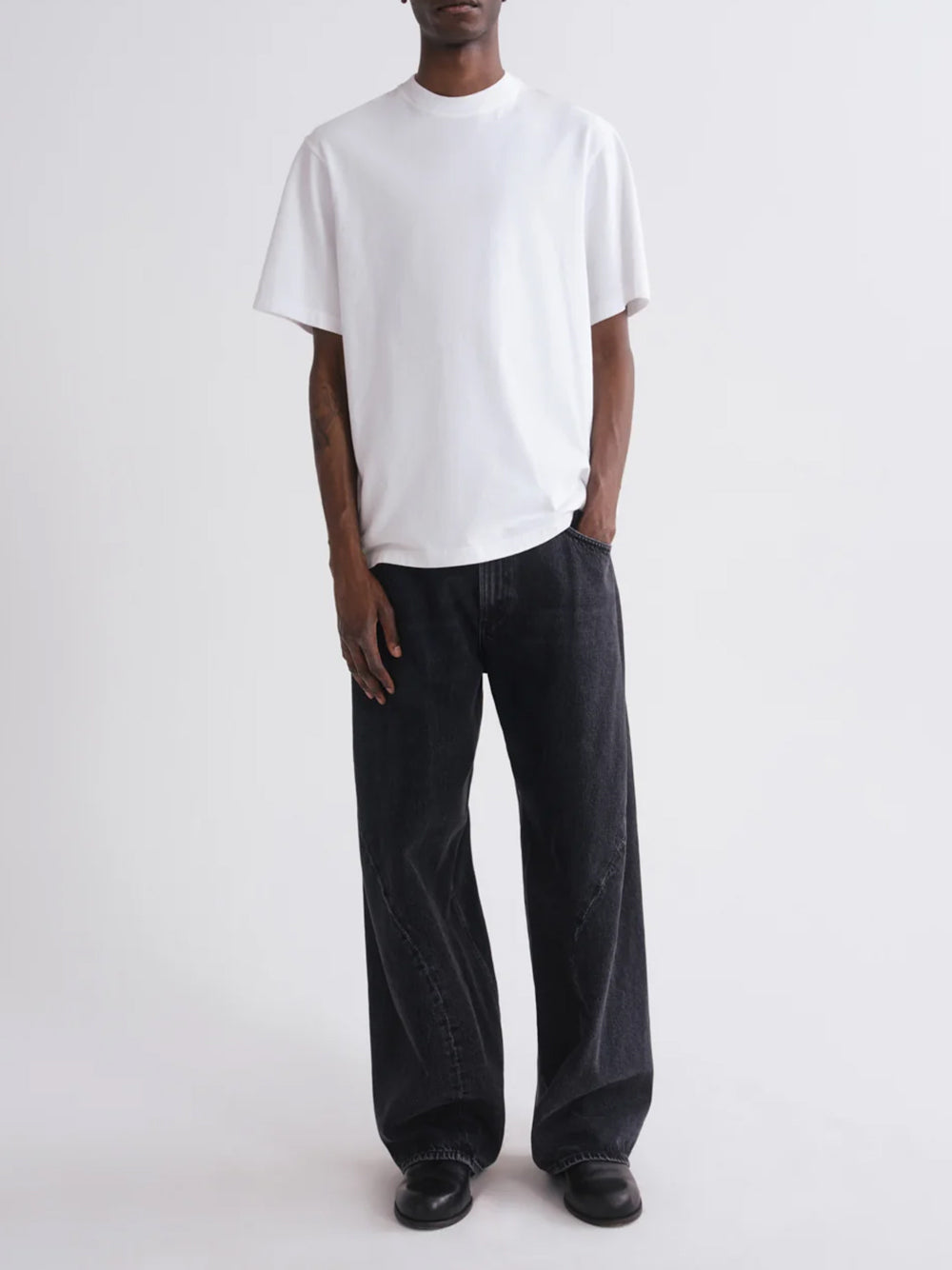AGOLDE-asha mock neck tee-