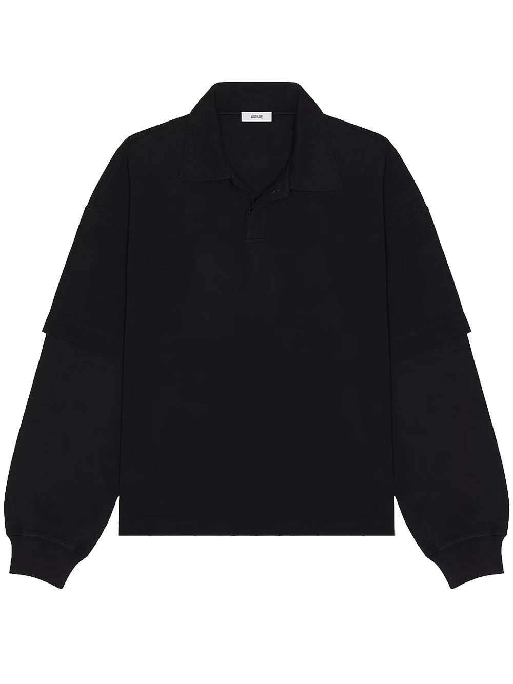 AGOLDE-curren double sleeve polo-