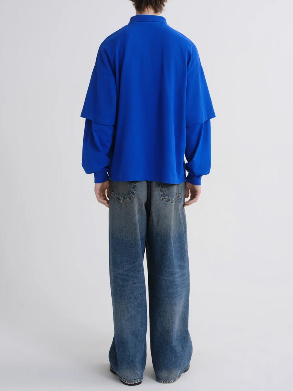 AGOLDE-curren double sleeve polo-