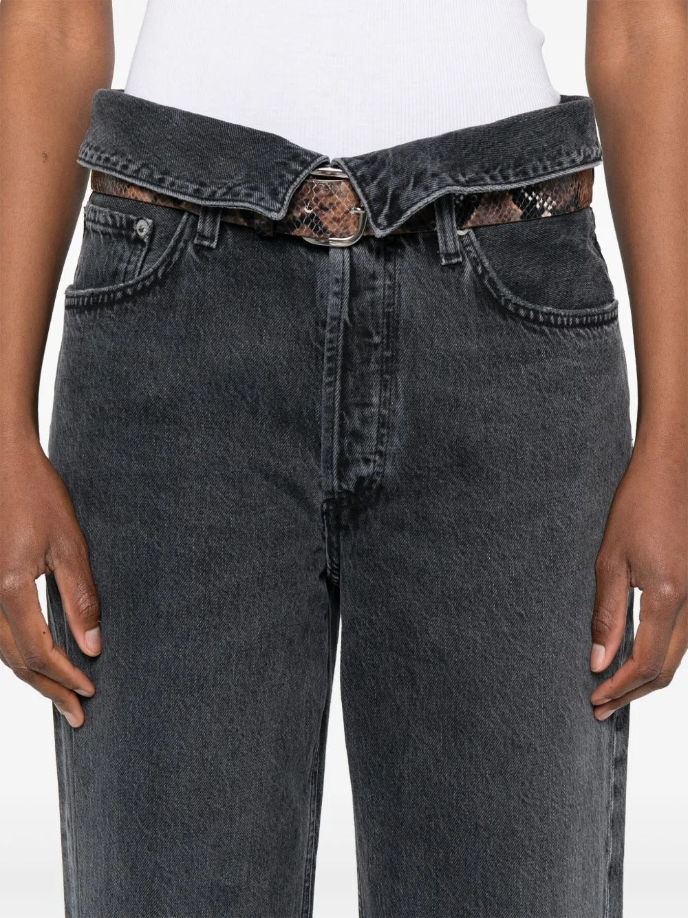 AGOLDE-echo taper jean in zephyr-