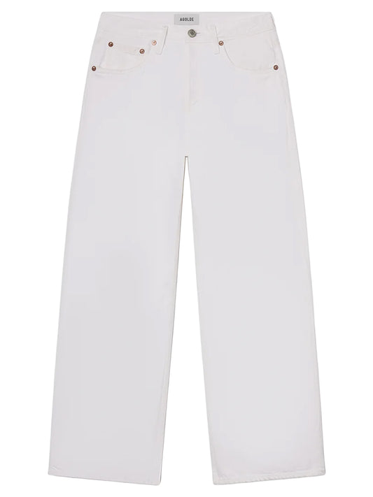 AGOLDE-low rise loose in marshmallow-