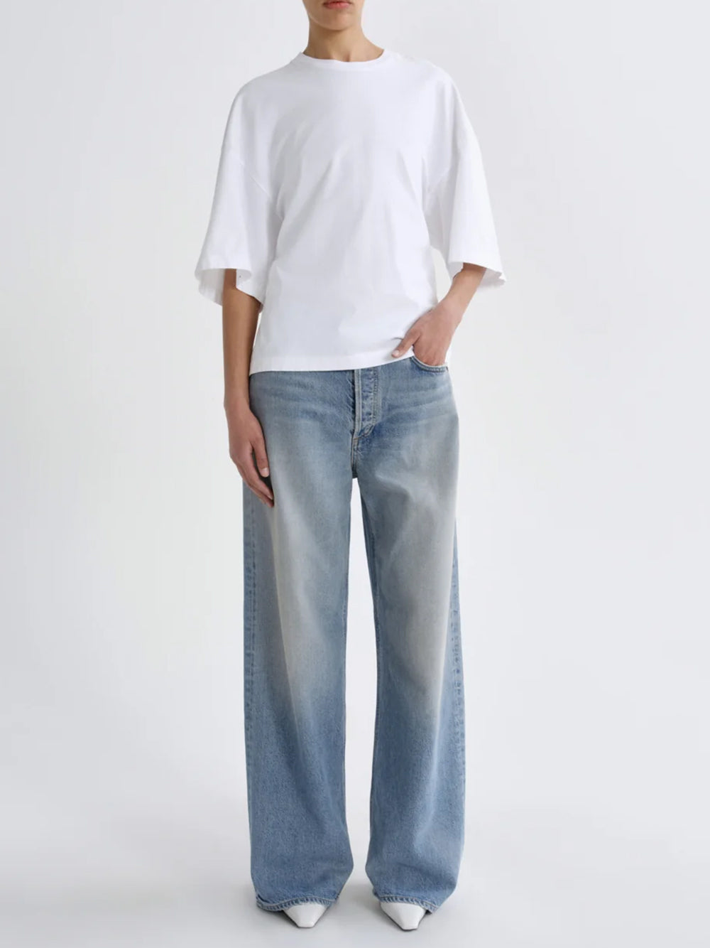 AGOLDE-low slung baggy in reset-