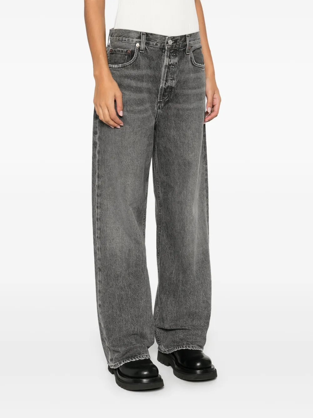 AGOLDE-low slung baggy jeans-