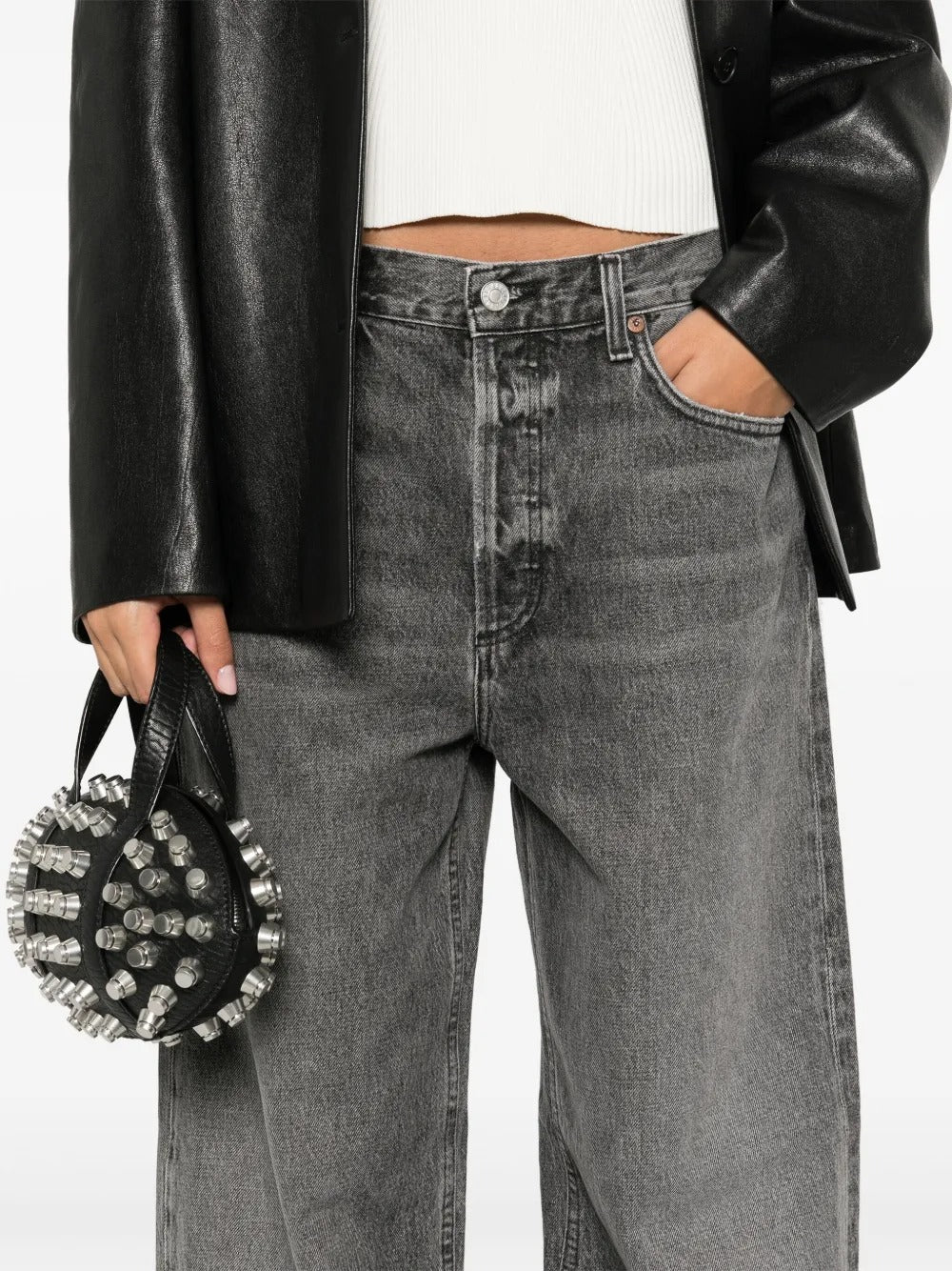 AGOLDE-low slung baggy jeans-