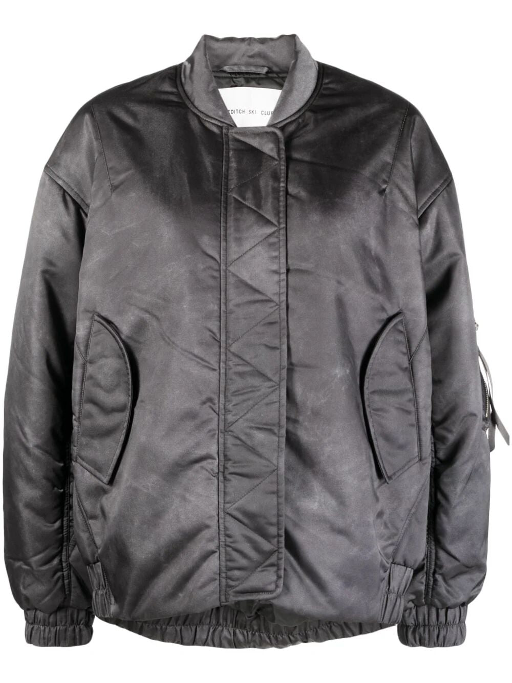 AGOLDE-nisa bomber jacket-A5032 SLATE (LIGHT SHINY GREY)