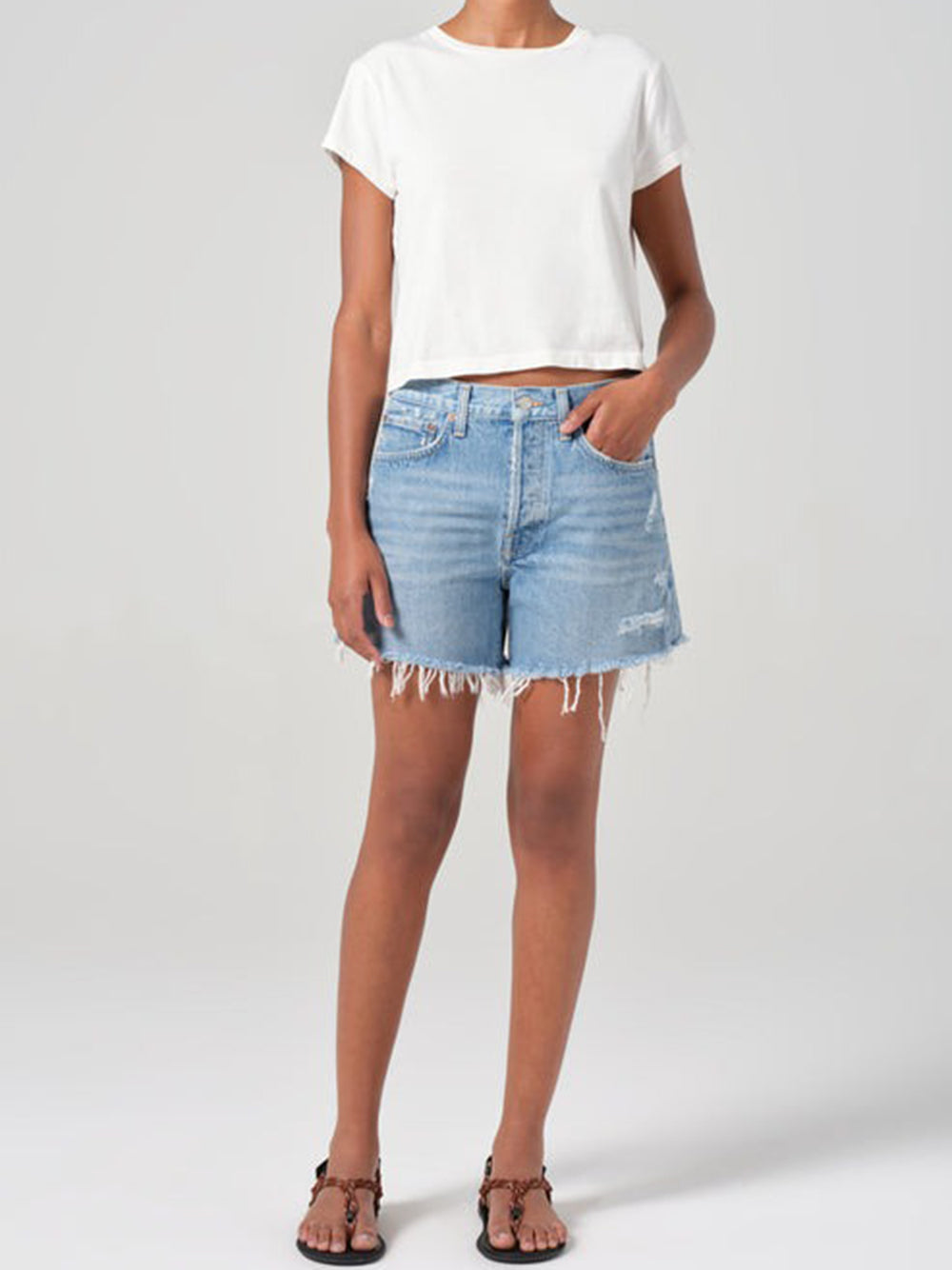 AGOLDE-parker long shorts-