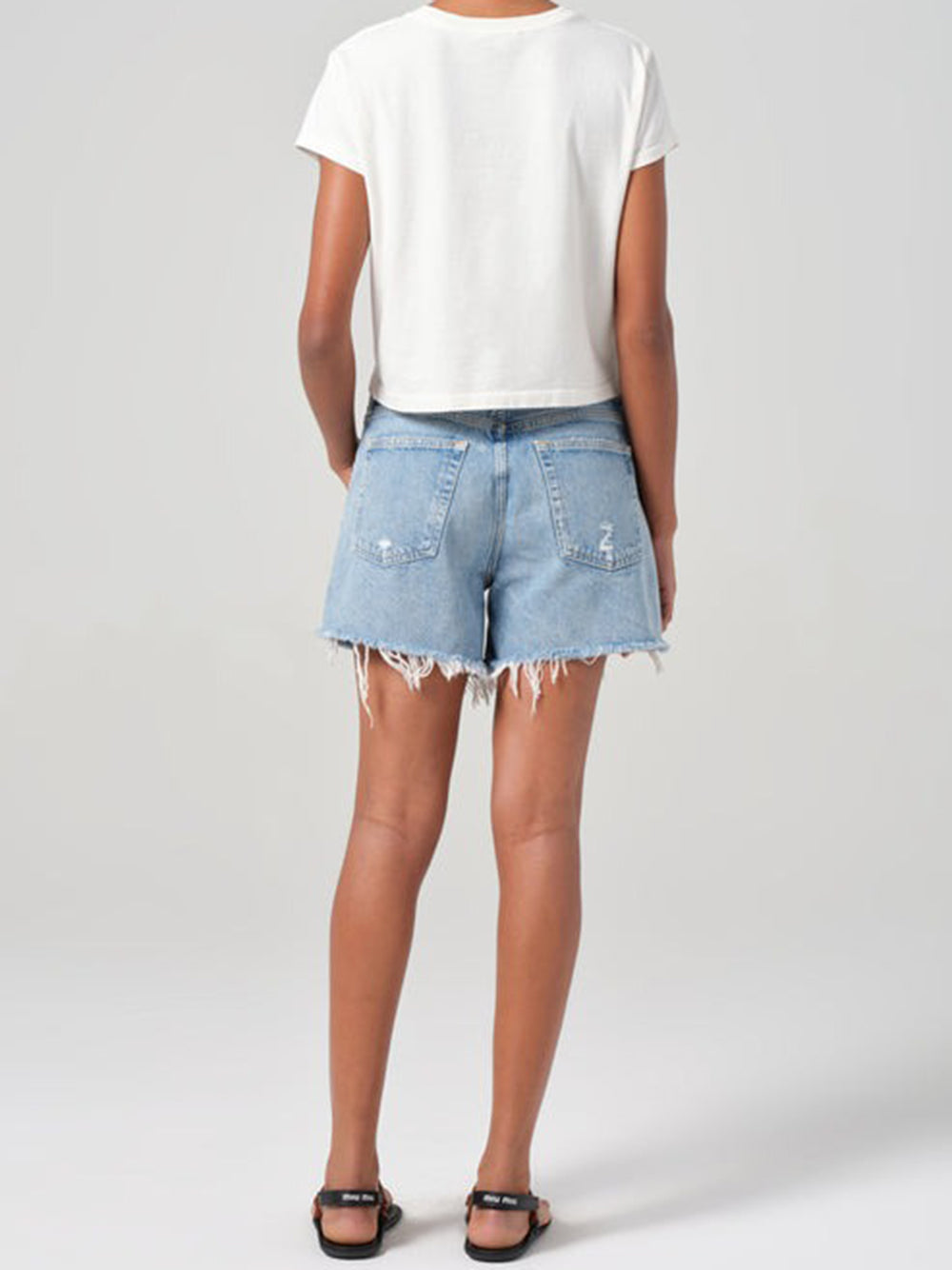 AGOLDE-parker long shorts-