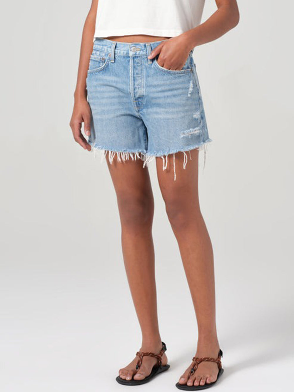 AGOLDE-parker long shorts-