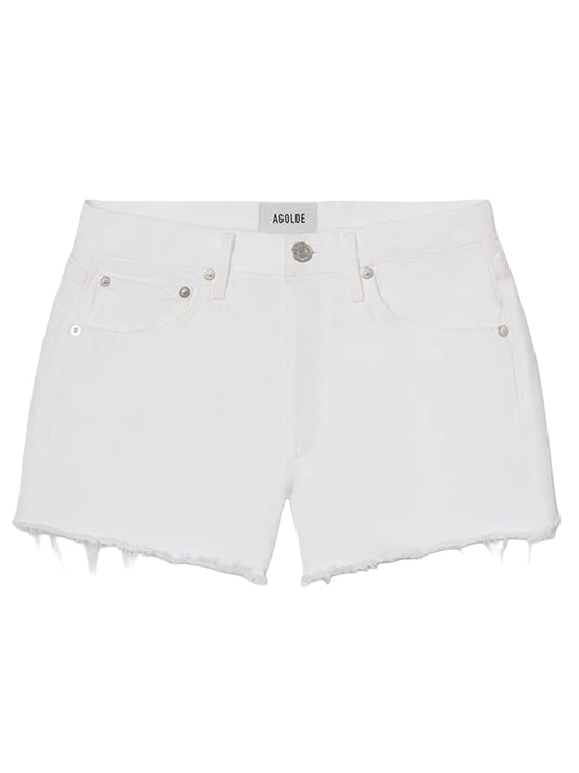 AGOLDE-parker short in marshmallow-
