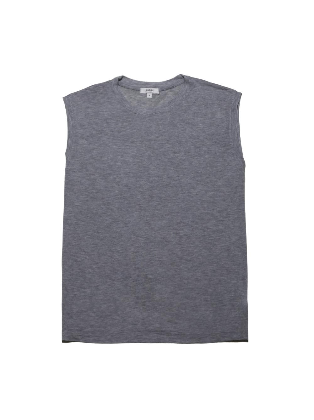 AGOLDE-raya muscle tee in grey heather-
