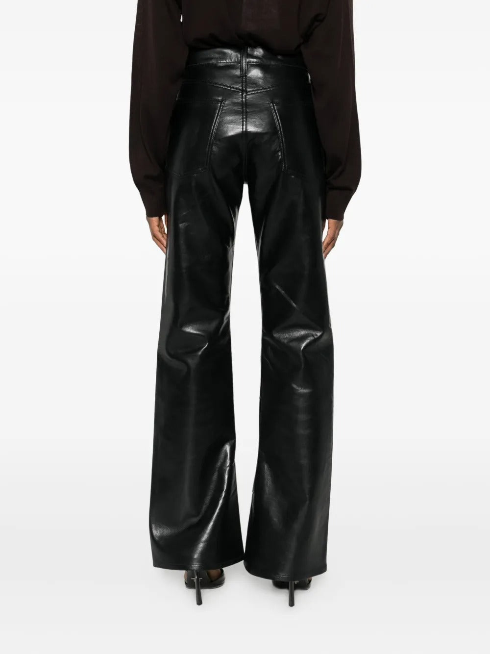 AGOLDE-recycled leather kick boot-