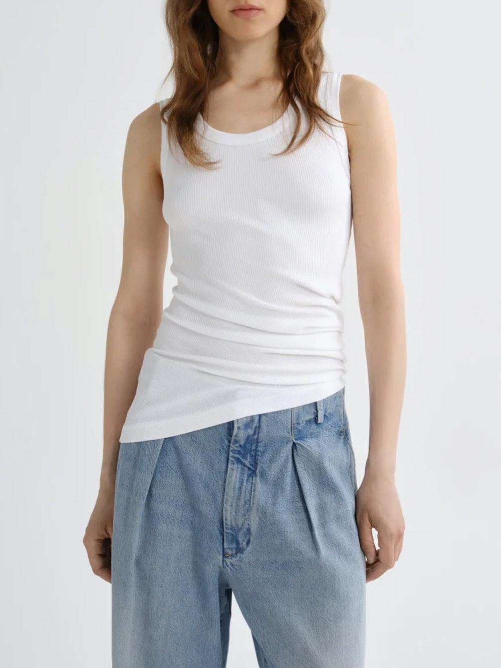 AGOLDE-twisted poppy tank-