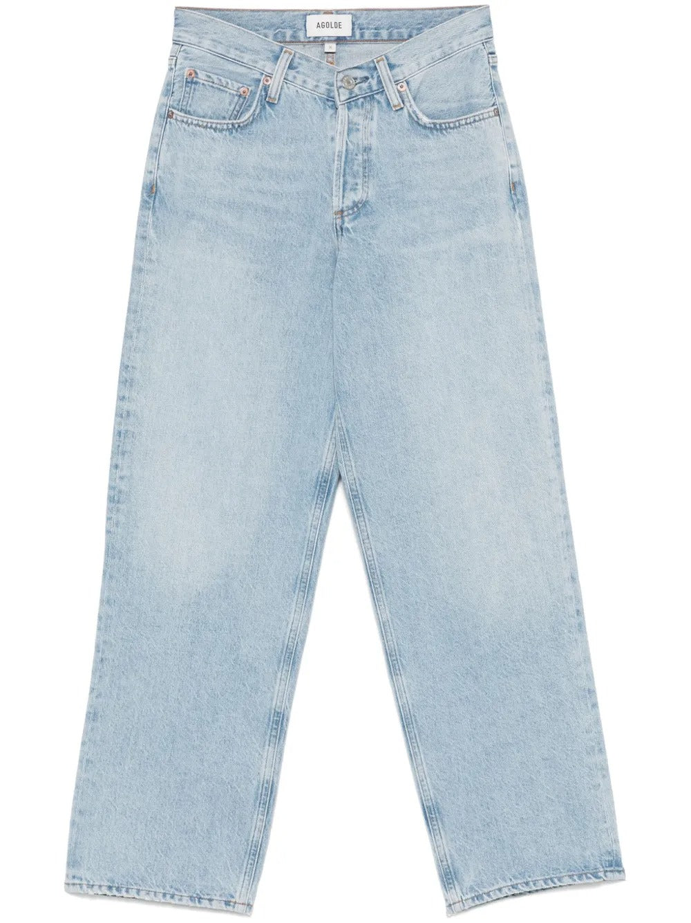 AGOLDE-v-waist baggy jeans-