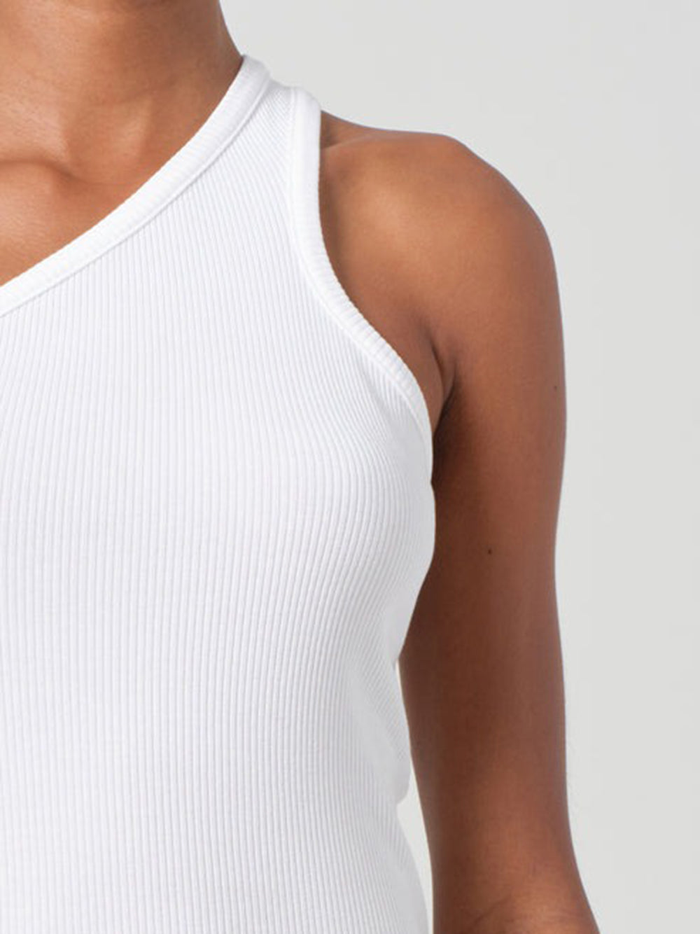 AGOLDE-verica one shoulder tank top-