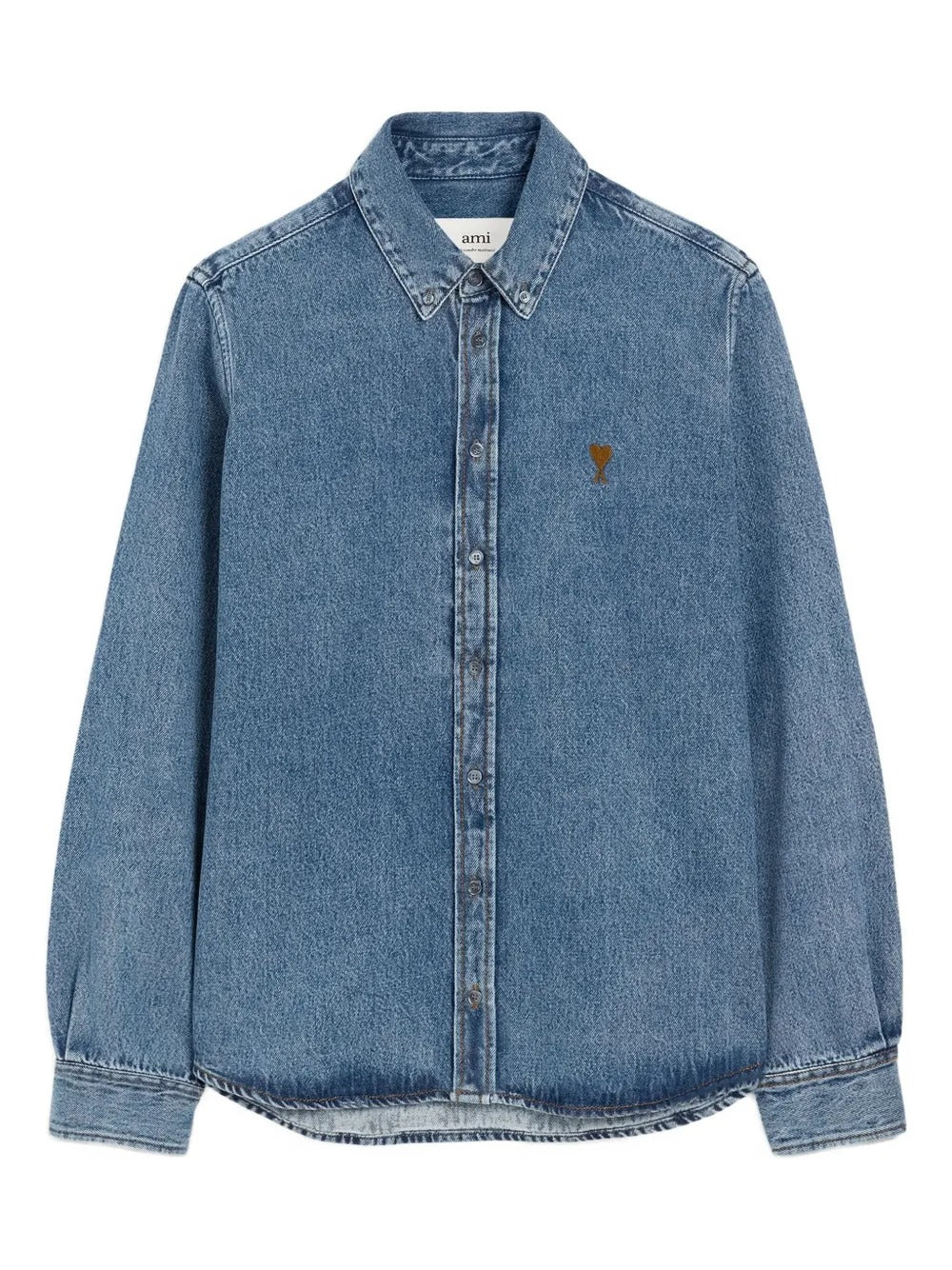 AMI PARIS-Camicia button-down in denim-