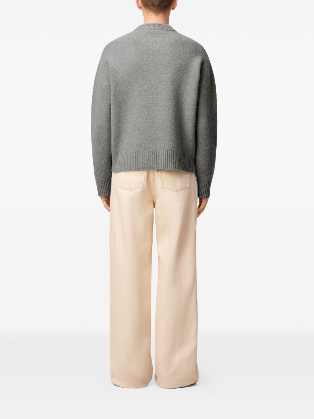 AMI PARIS-Maglione girocollo in alpaca-