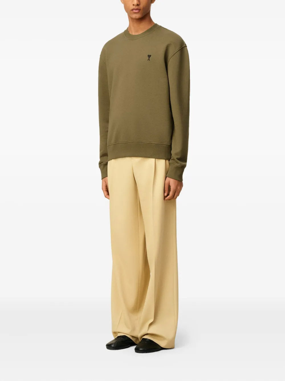 AMI PARIS-Felpa in cotone loopback-