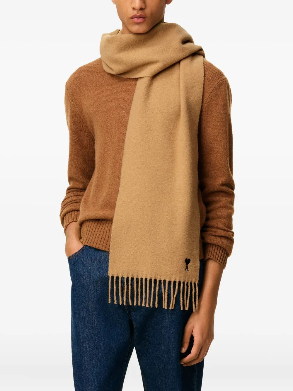 AMI PARIS-Sciarpa in lana-