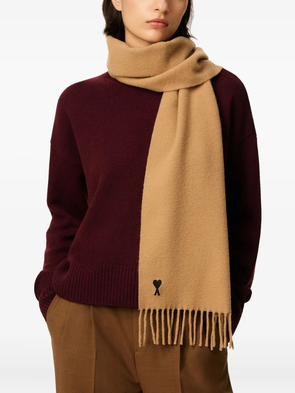 AMI PARIS-Sciarpa in lana-