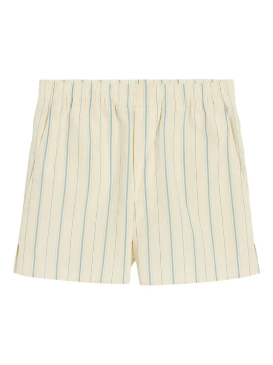 AMI PARIS-Shorts in popeline di cotone a righe fantasia-