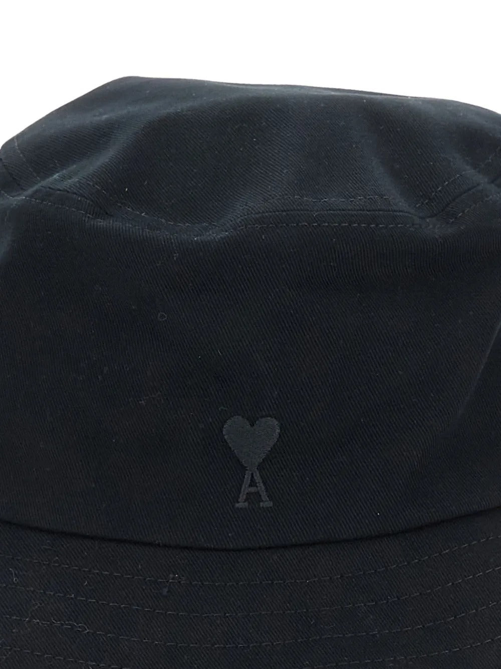 AMI PARIS-BLACK AMI DE COEUR BUCKET HAT-