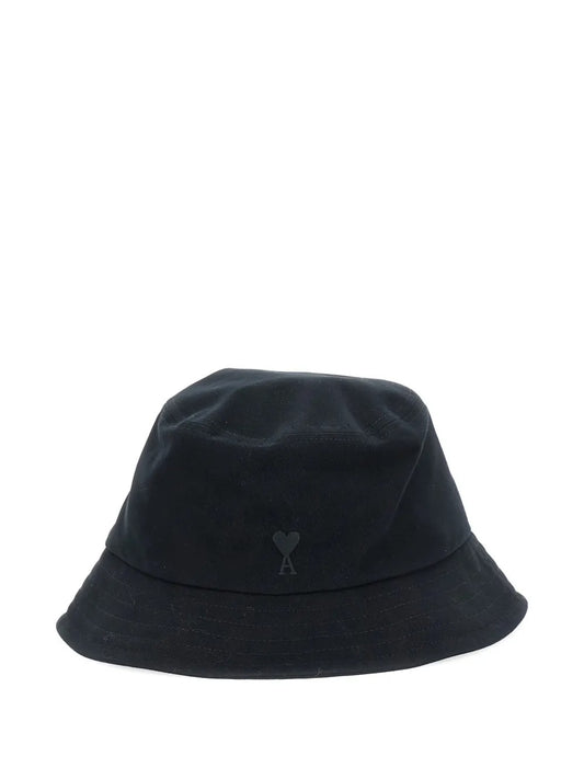 AMI PARIS-BLACK AMI DE COEUR BUCKET HAT-